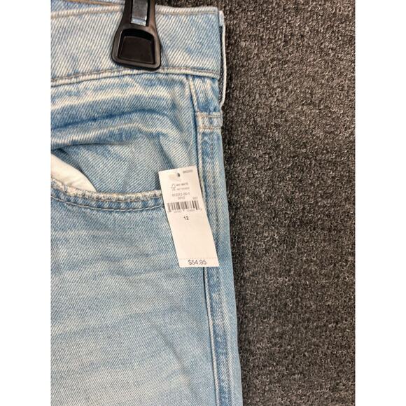 GAP Teen Low Stride Denim Jeans Girls Blue Light Wash 100% Cotton Sz 12 NEW - Picture 7 of 14